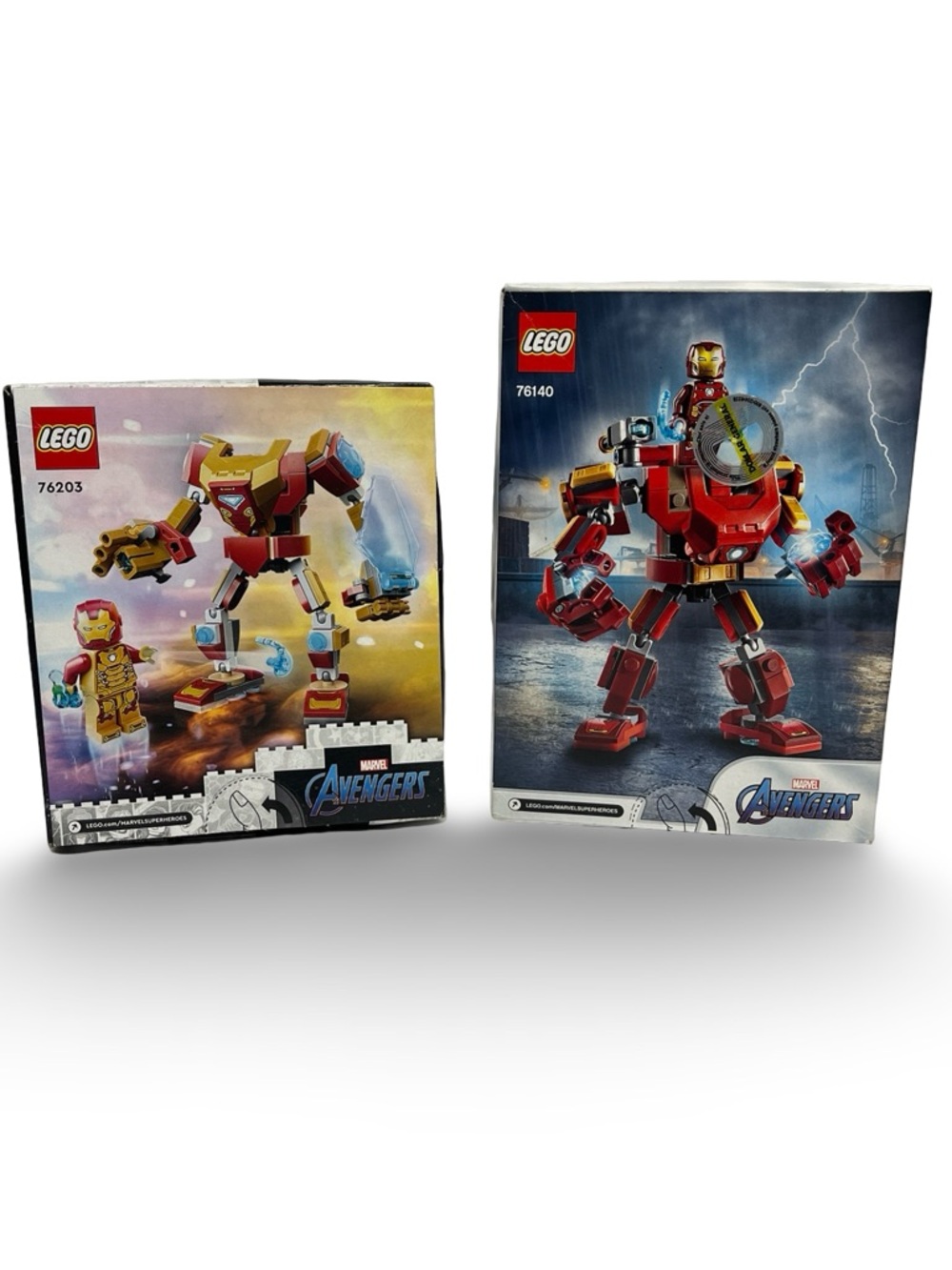 LEGO Avengers NIB Iron Man Mech 76140 & Iron Man Mech Armor 76203 Building Sets